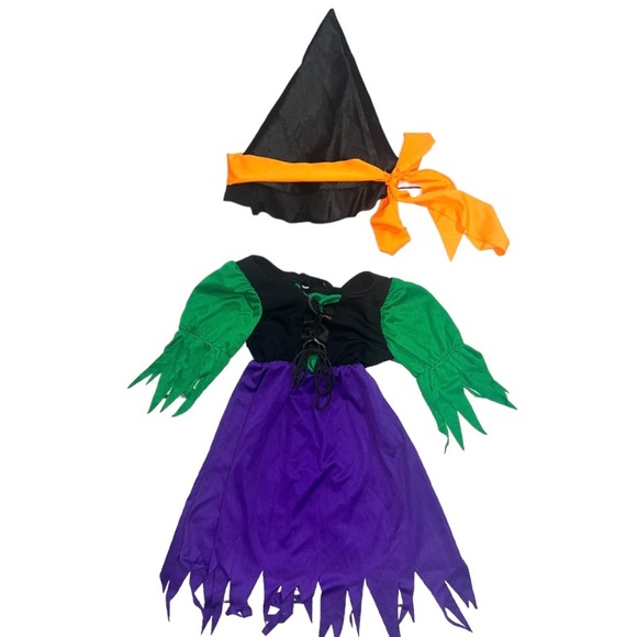 Rubie's Other - Toddler Storybook Witch Halloween Costume, Size 2T-4T, Witch Dress and Witch Hat